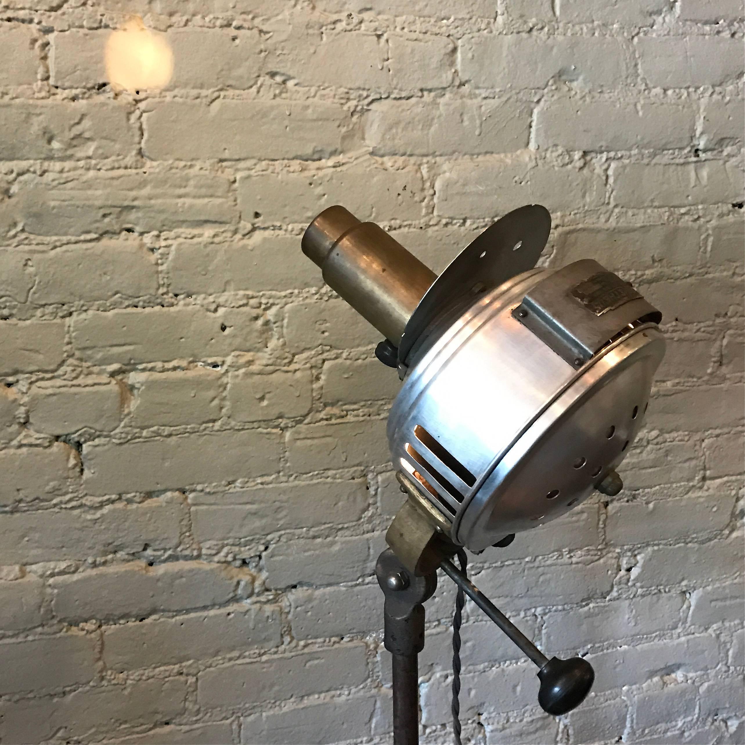 Cast Machine Age Medical Floor Lamp by Prometheus Electric Corp.