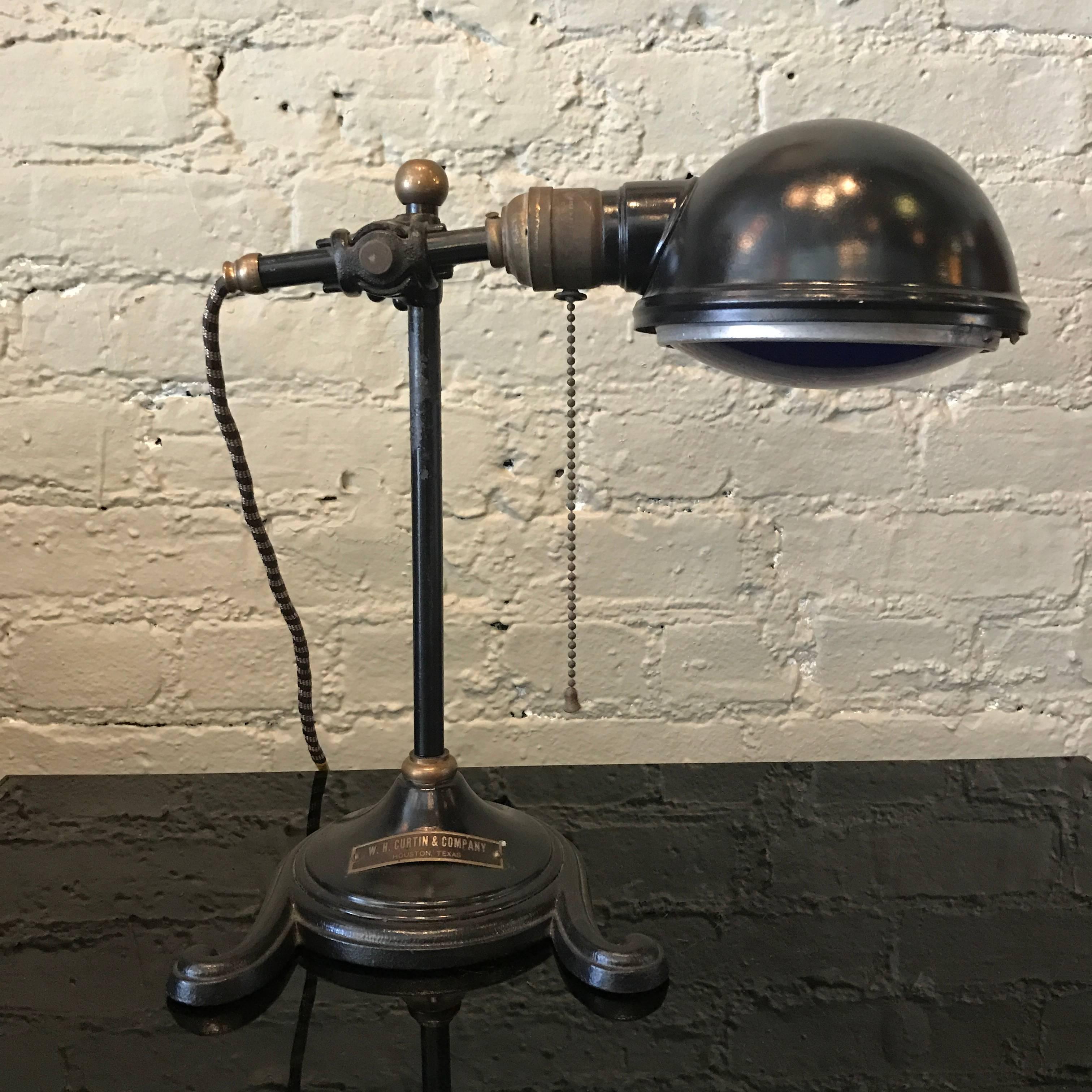 Painted Early 20th Century Industrial Laboratory Culturing Lamp