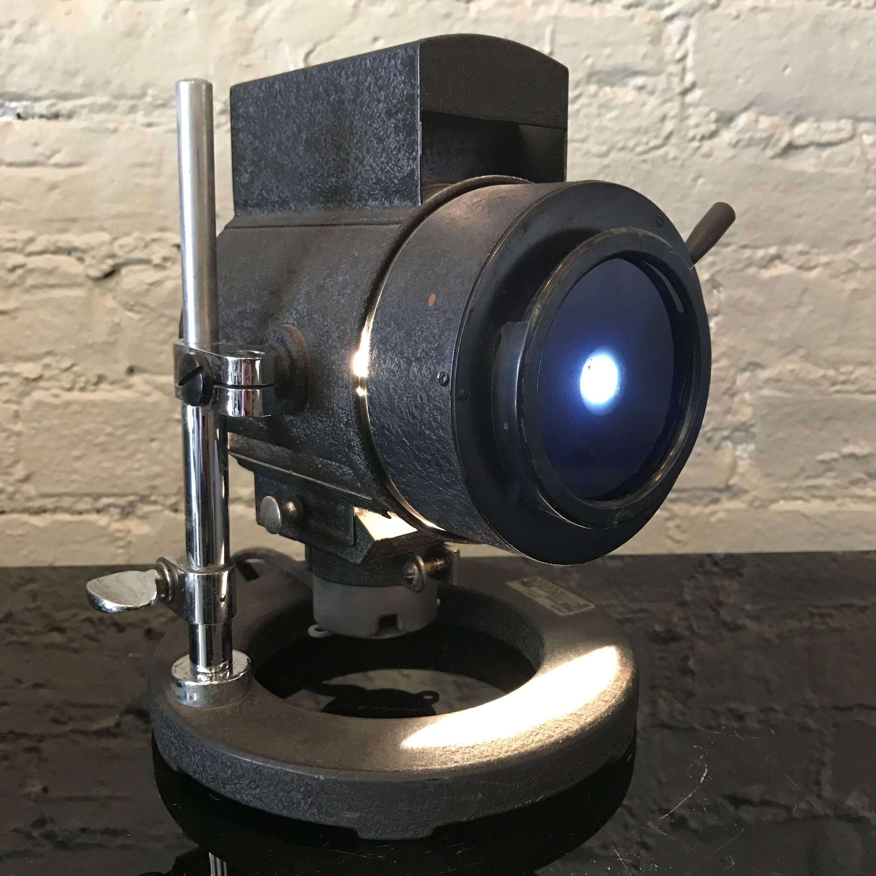 20th Century Industrial Articulating Microscope Illumination Lamp