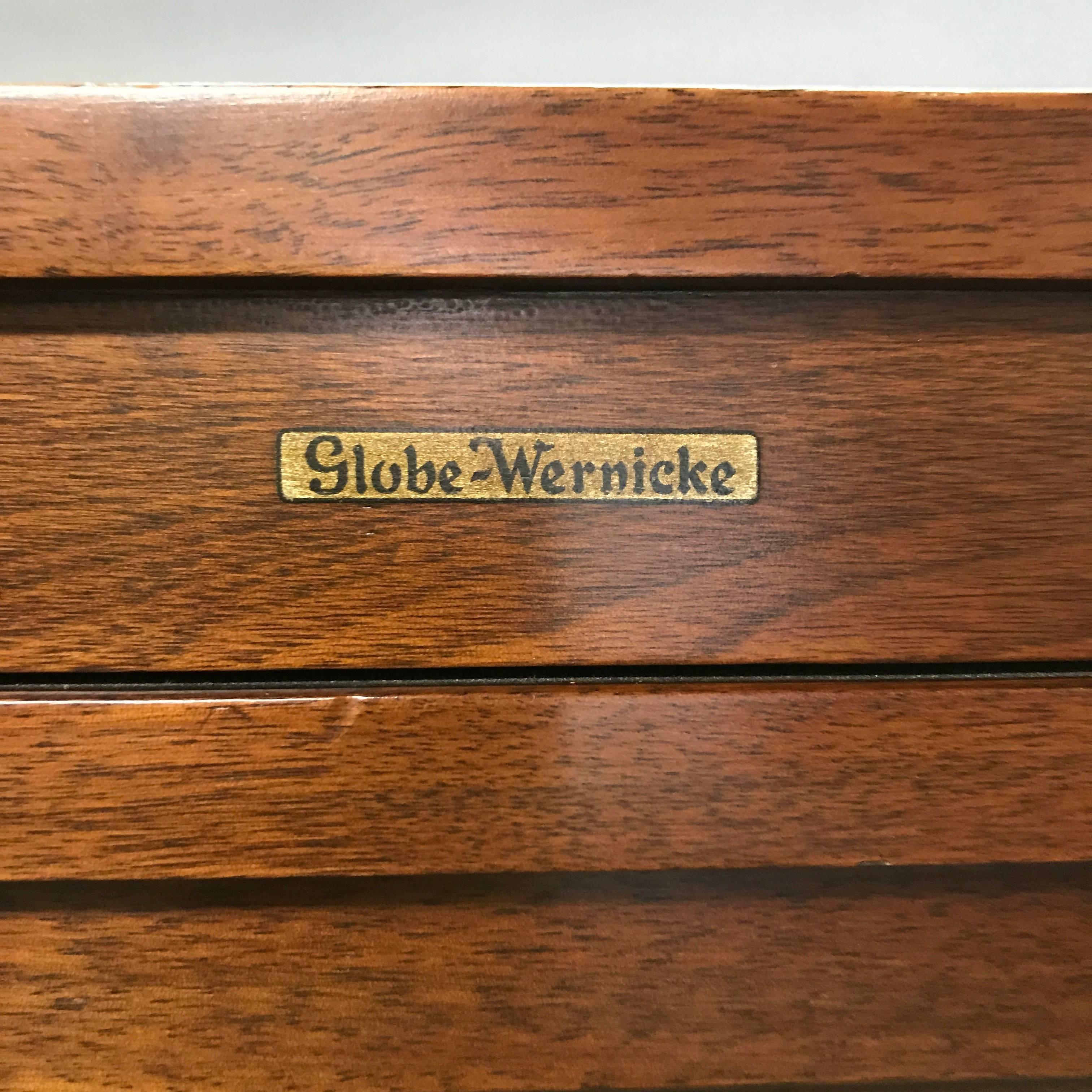 American Mahogany Barrister Bookcase Cabinet by Globe Wernicke
