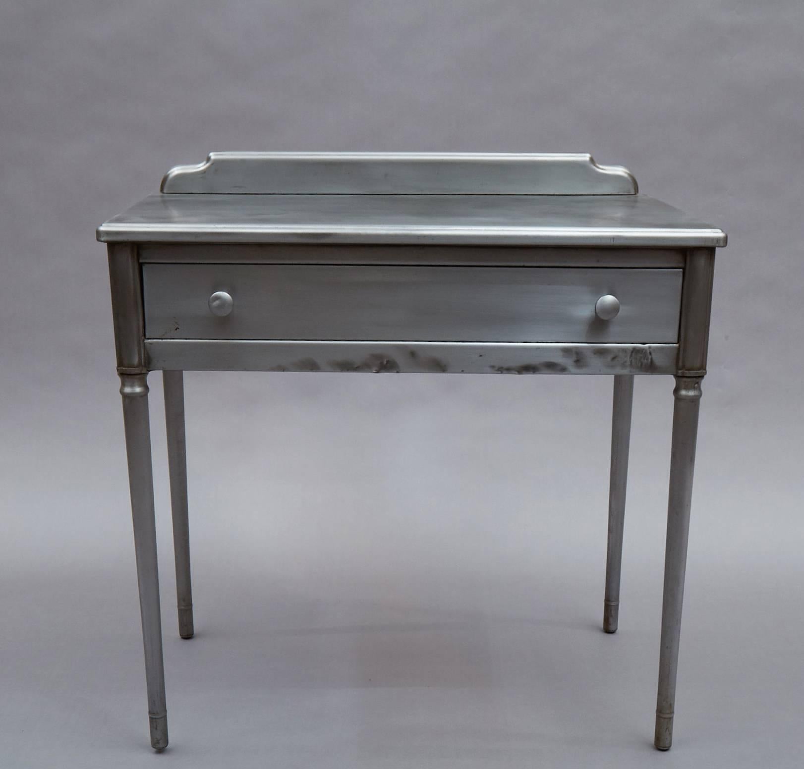 American Industrial Brushed Steel Simmons Sheraton Series Vanity Desk Set