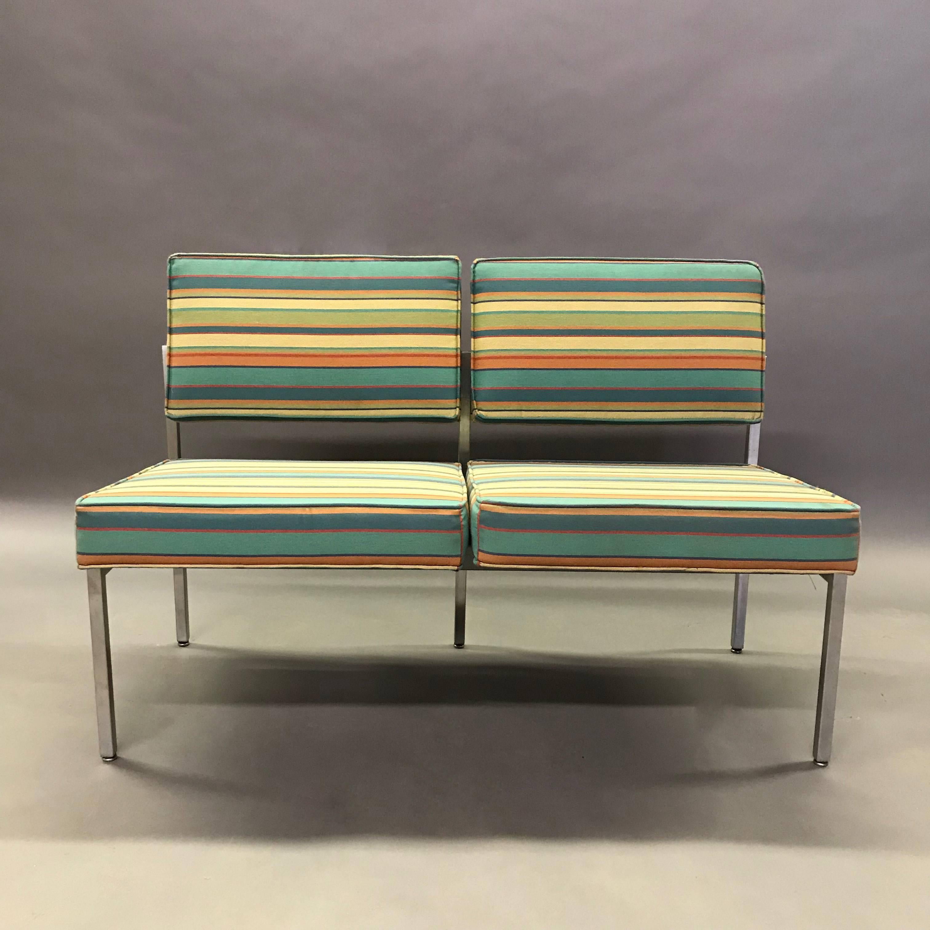 Mid-20th Century Mid-Century Modern Steelcase Loveseat Sofa