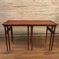 Trio of Danish Modern Walnut Nesting Tables