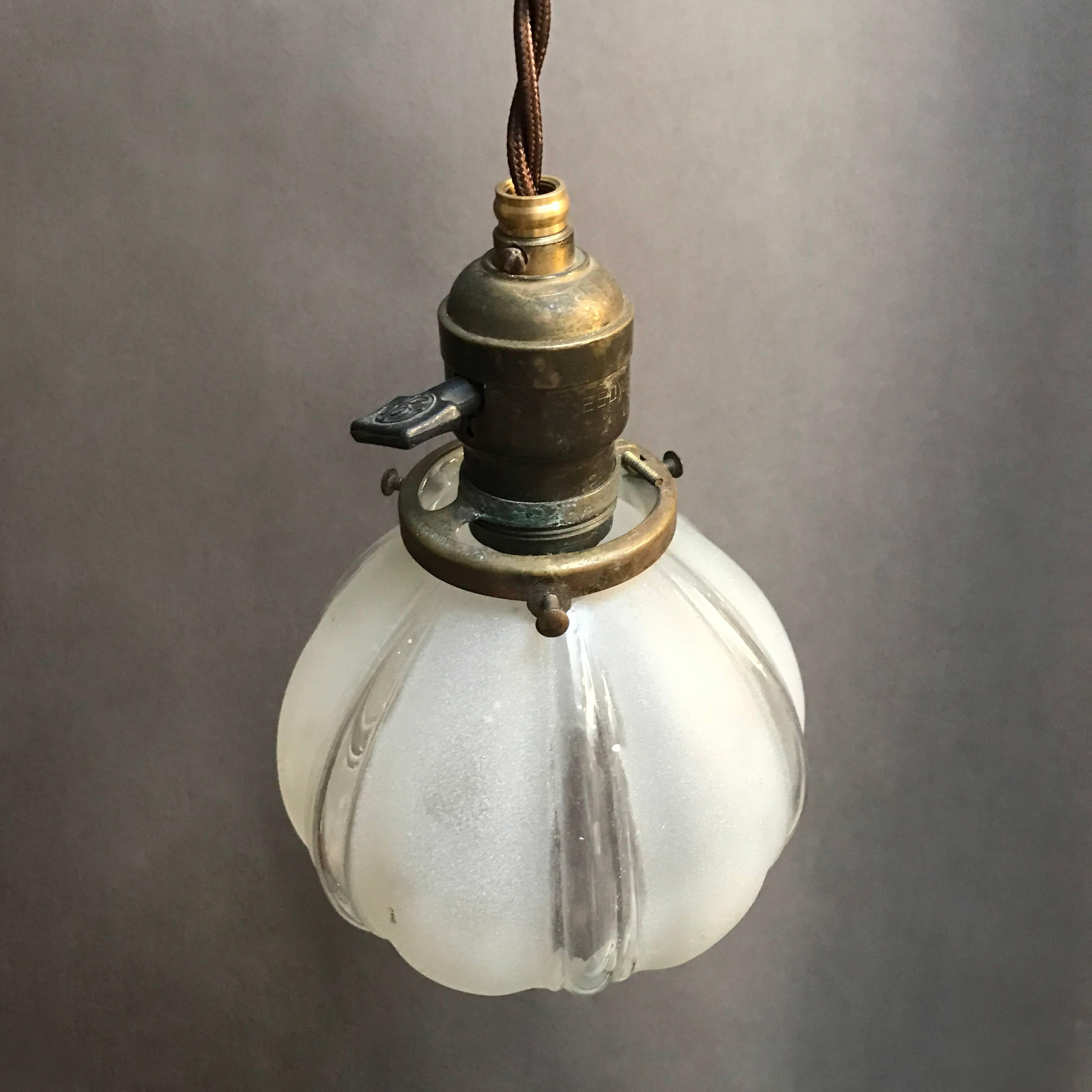 fluted pendant light