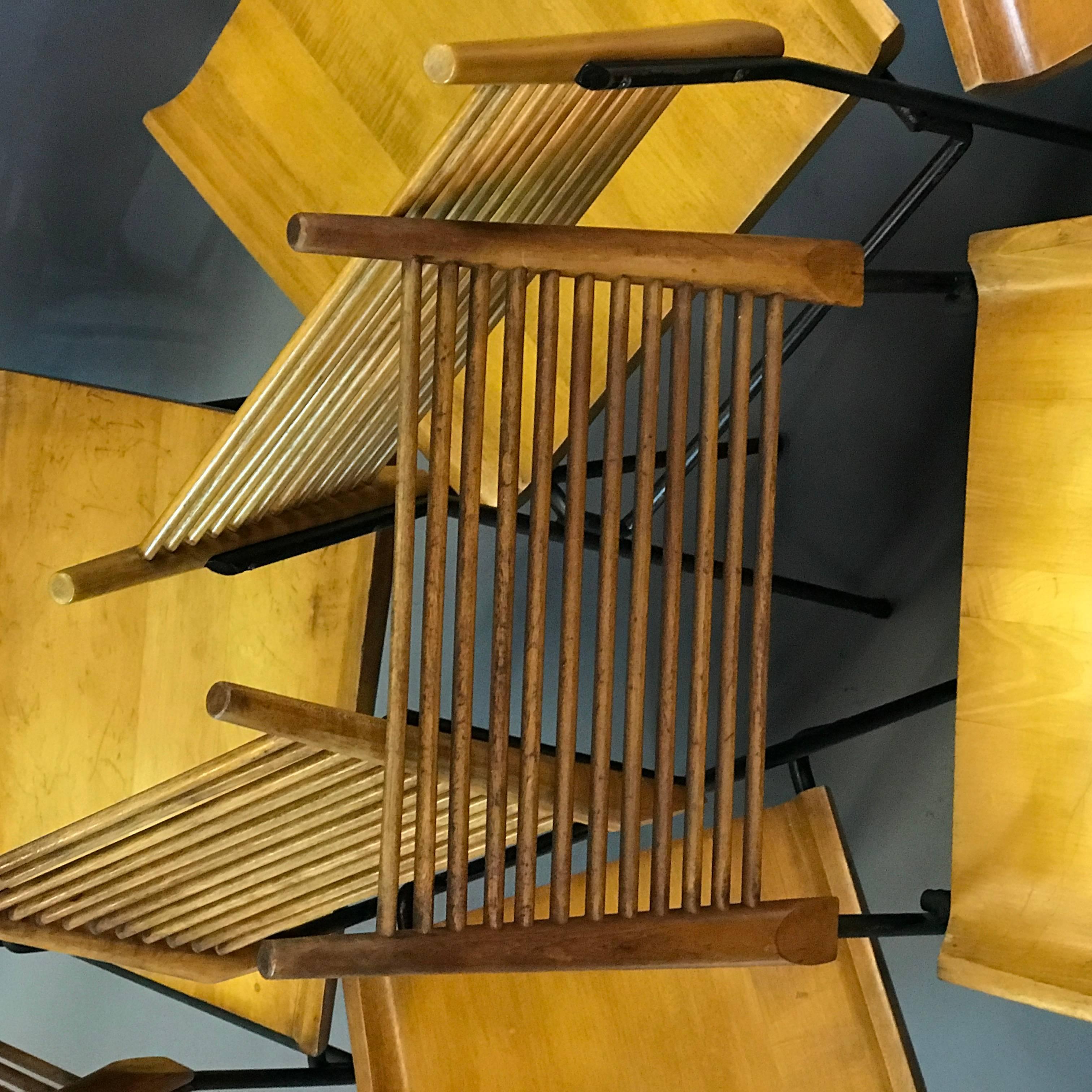 Mid-Century Modern Paul McCobb Maple Shovel Chairs for Winchendon 1