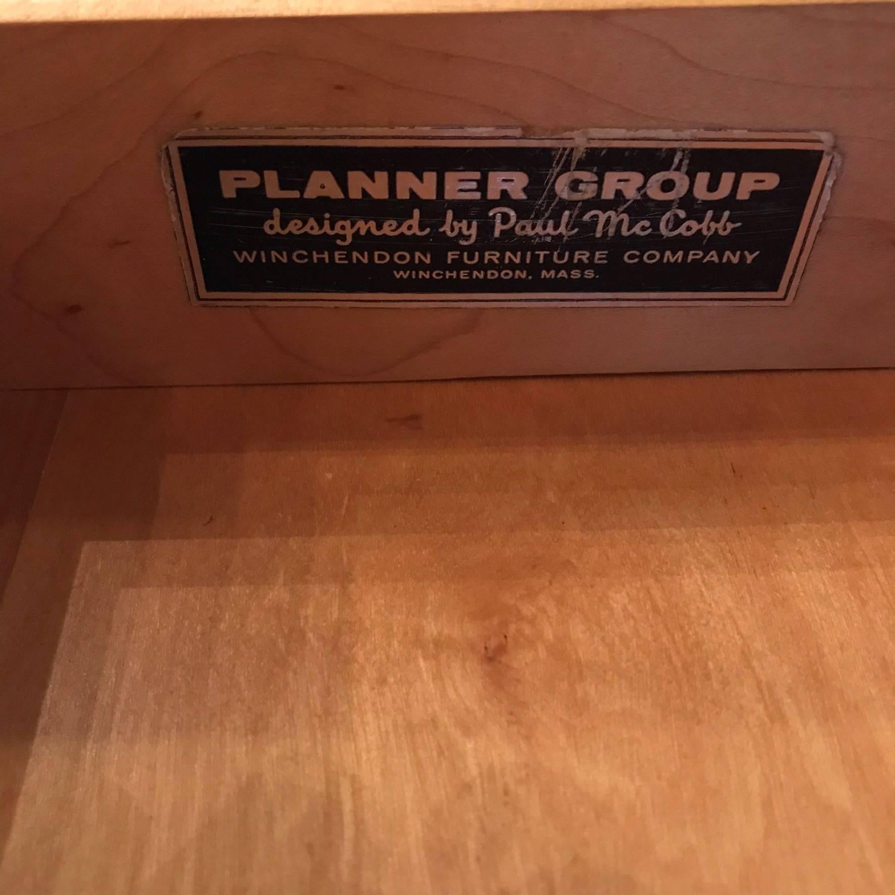 Maple Ebonized Dresser by Paul McCobb Planner Group Winchendon Aluminium Ring Pulls