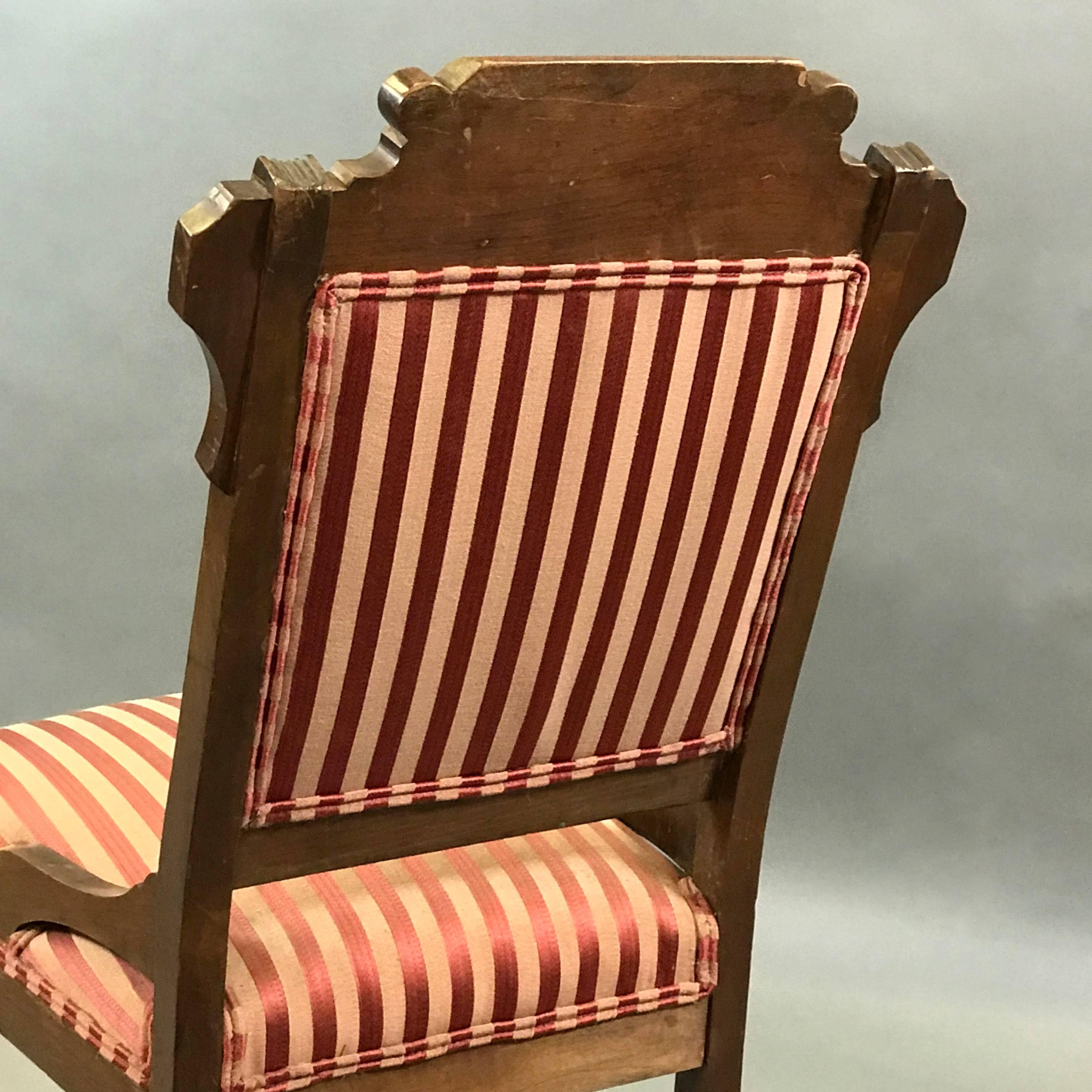 silk upholstered chair