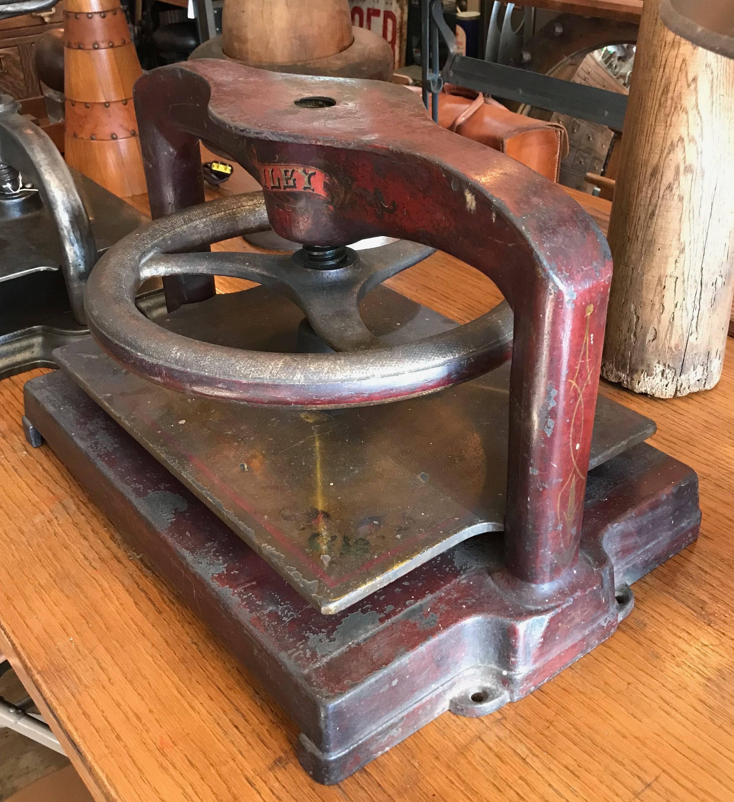 vintage iron press machine