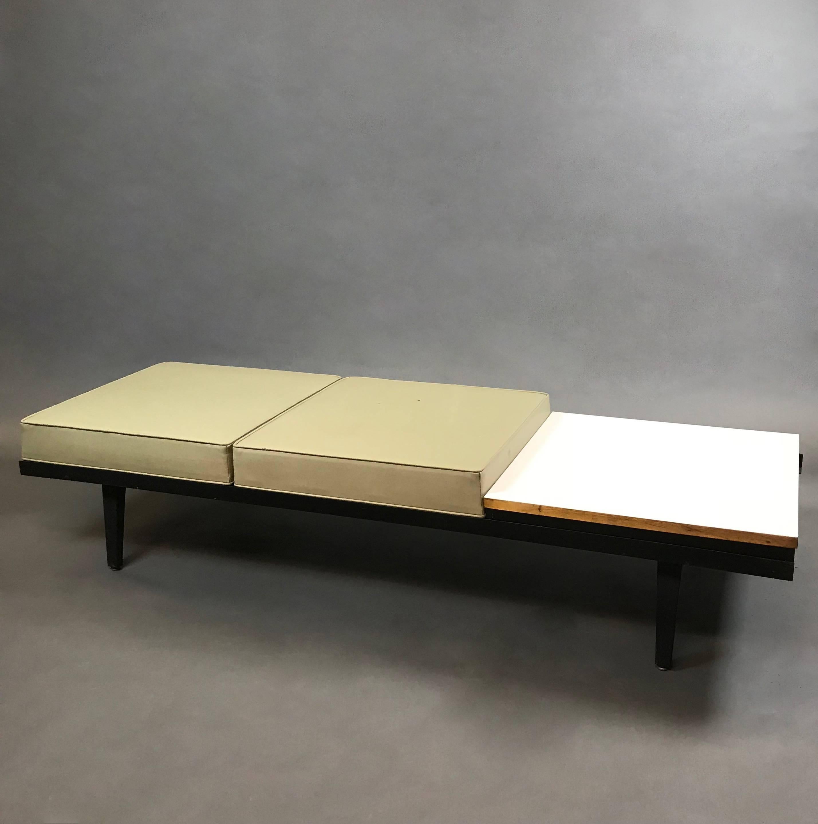 Mid-Century Modern Early Modular Steel Frame Bench by George Nelson for Herman Miller