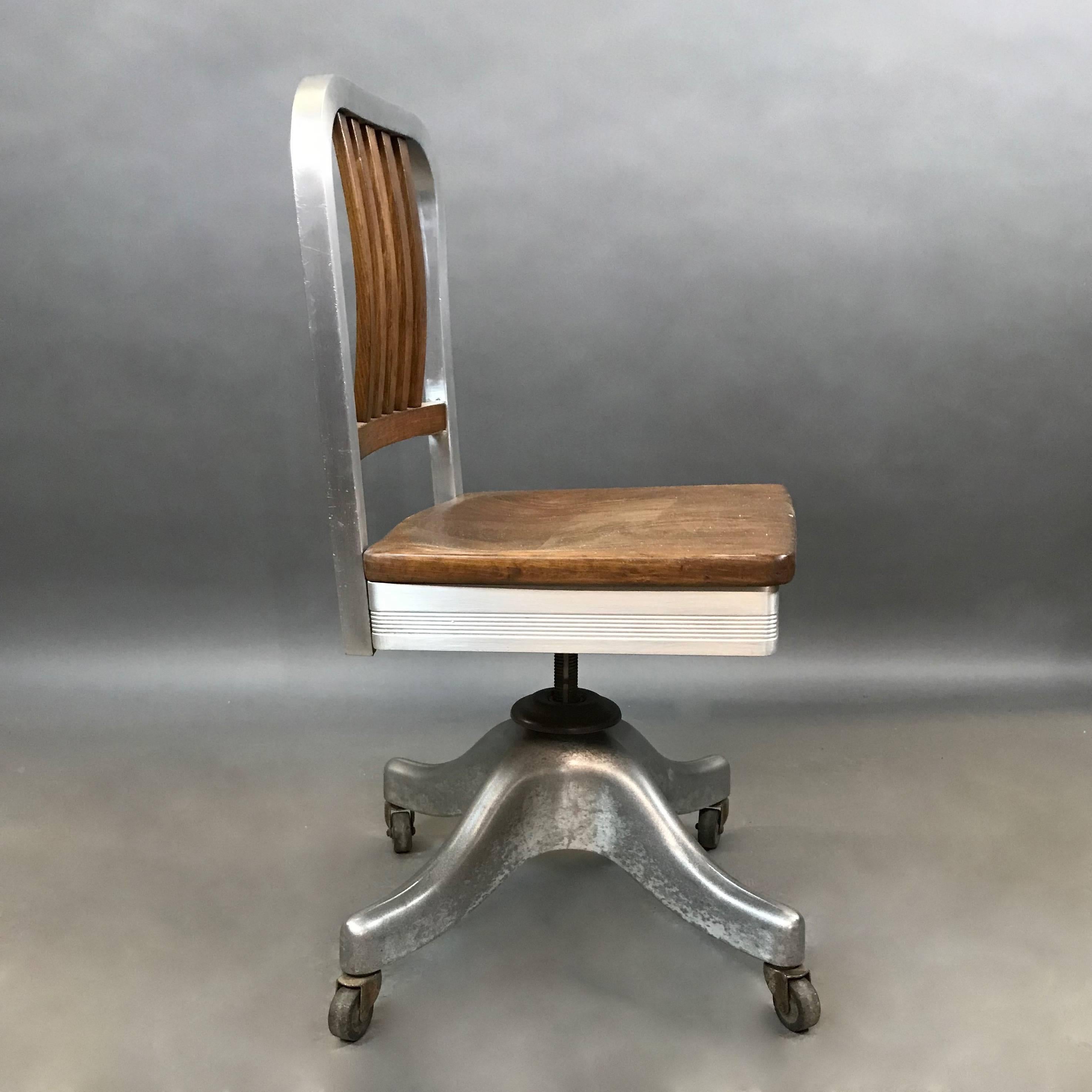 aluminum desk chair