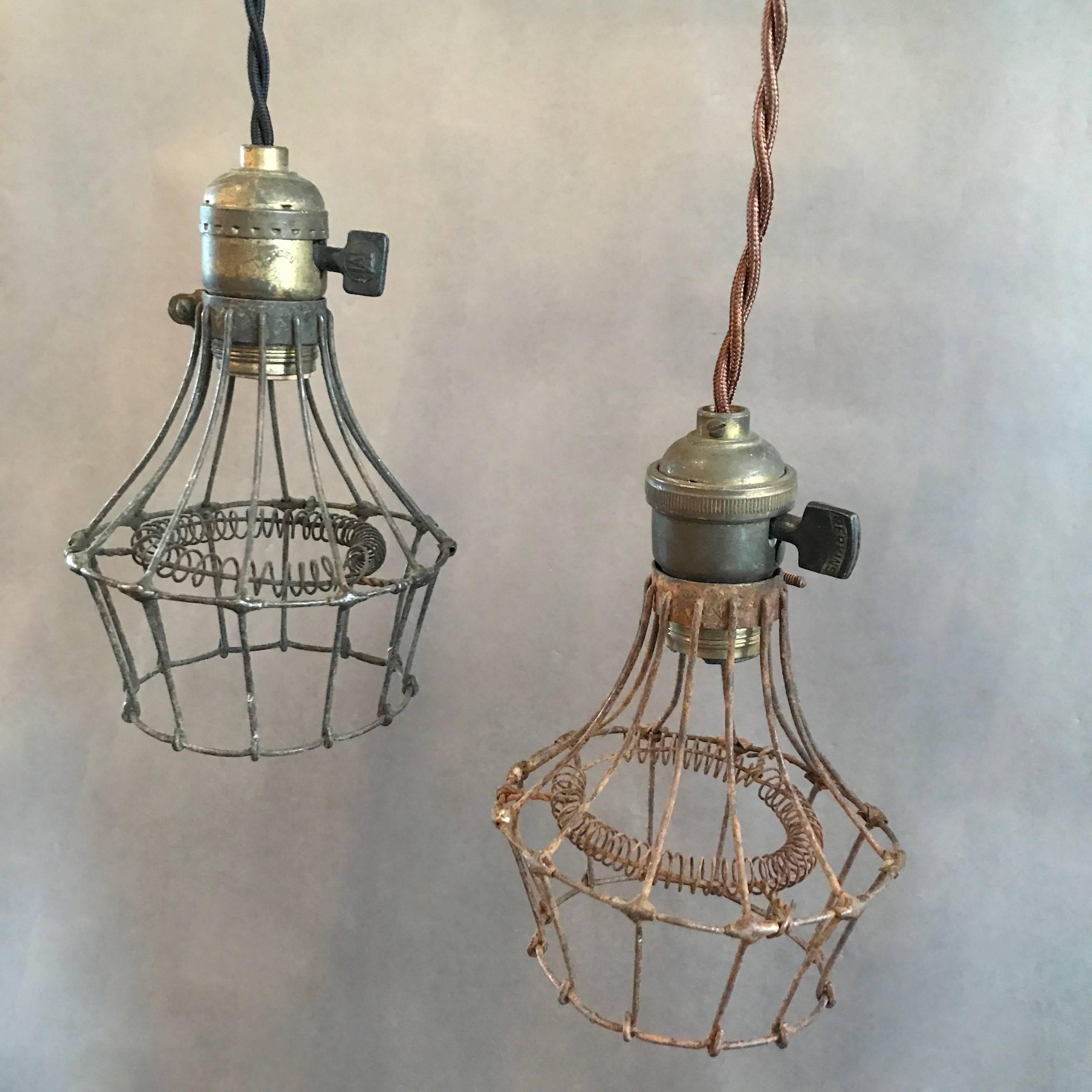 metal cage pendant light