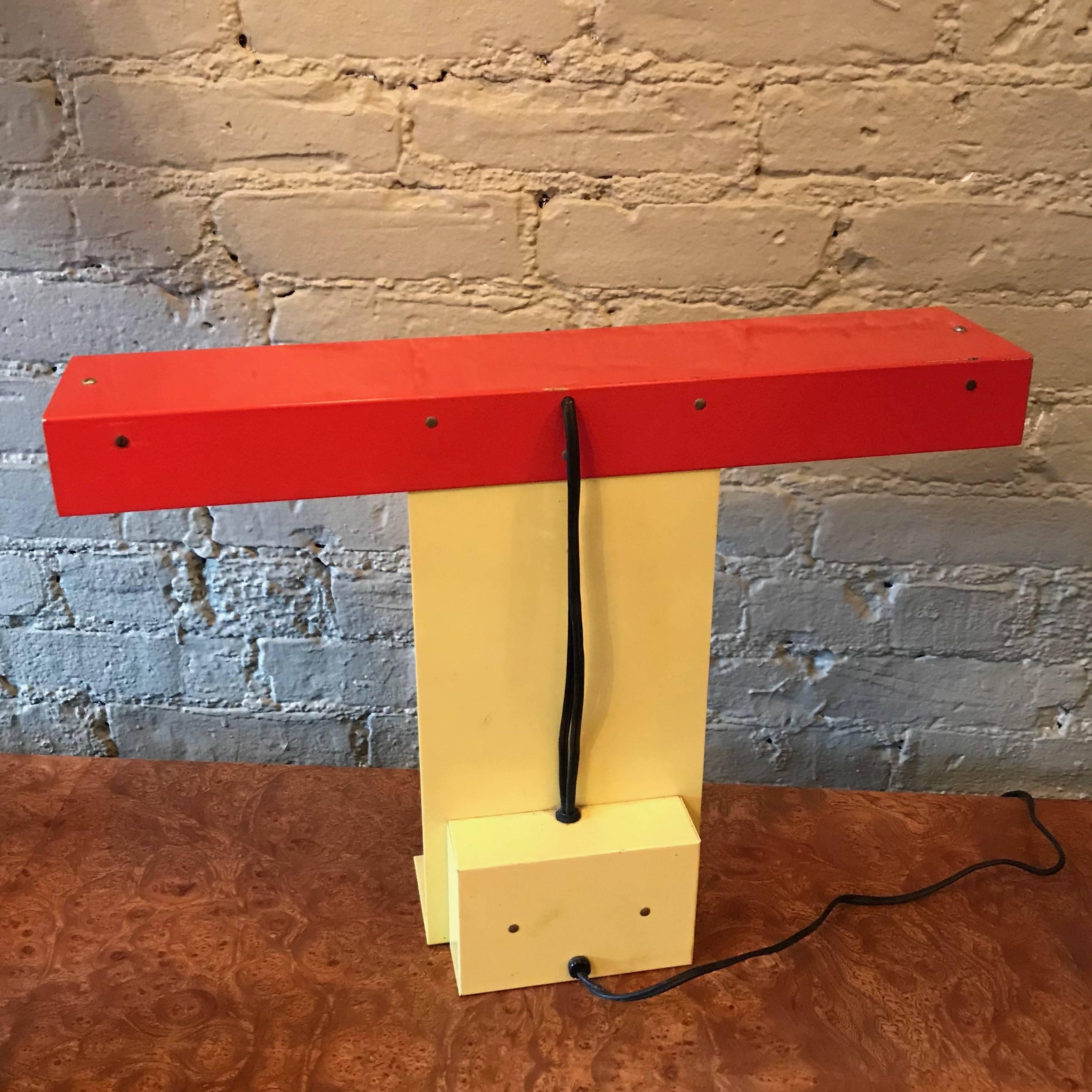 20th Century Colorful Memphis Style Desk Lamp by Tensor