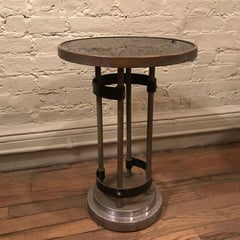 Art Deco Round Side Table by Gilbert Rohde