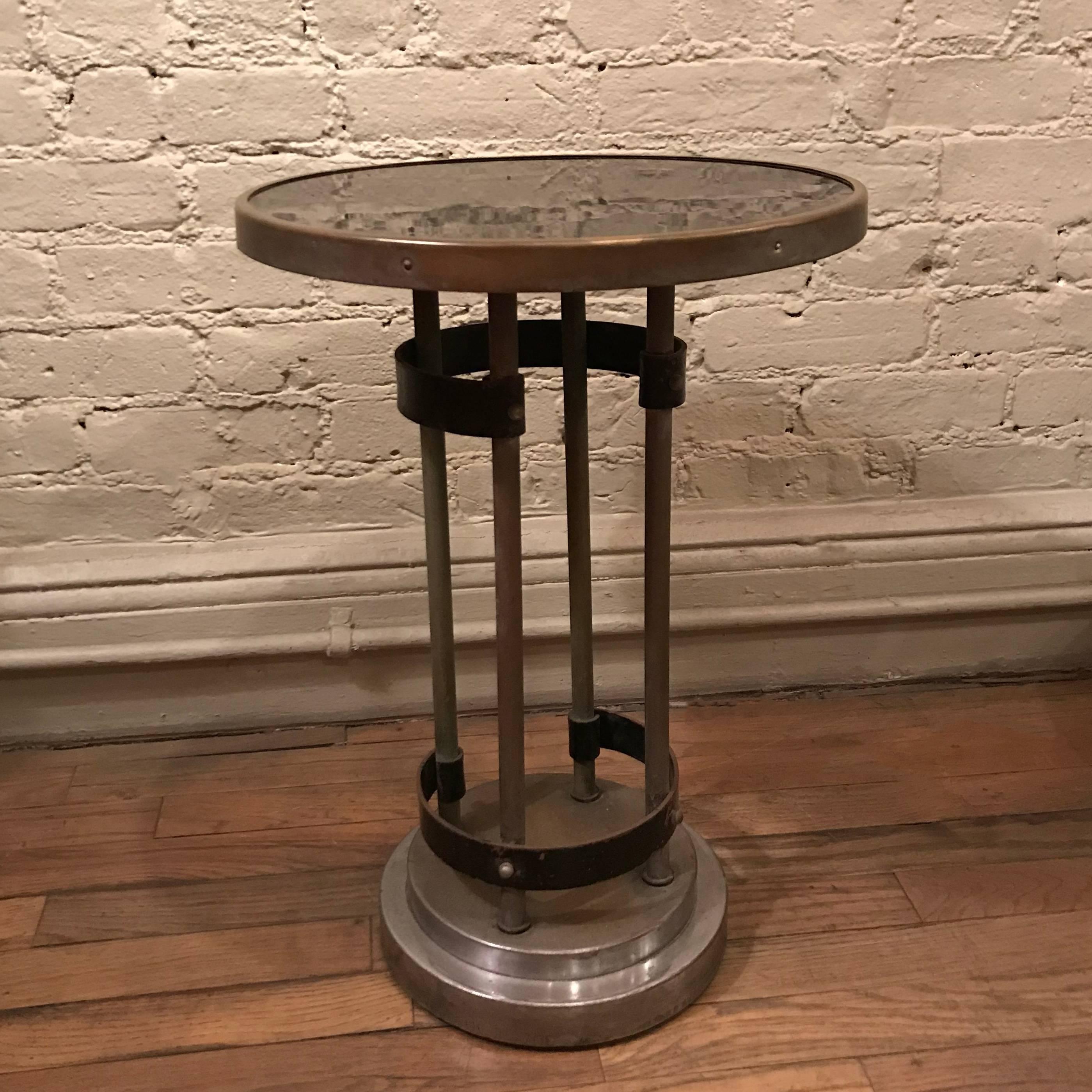 Art Deco Round Side Table by Gilbert Rohde In Good Condition In Brooklyn, NY