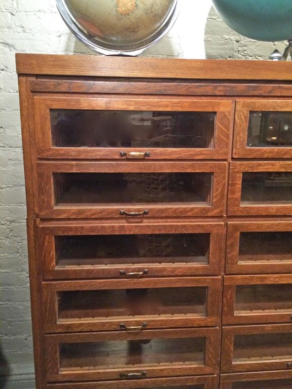 Oak Glass Front Haberdashery Cabinet At 1stdibs Oak Glass Front Haberdashery Cabinet For 1