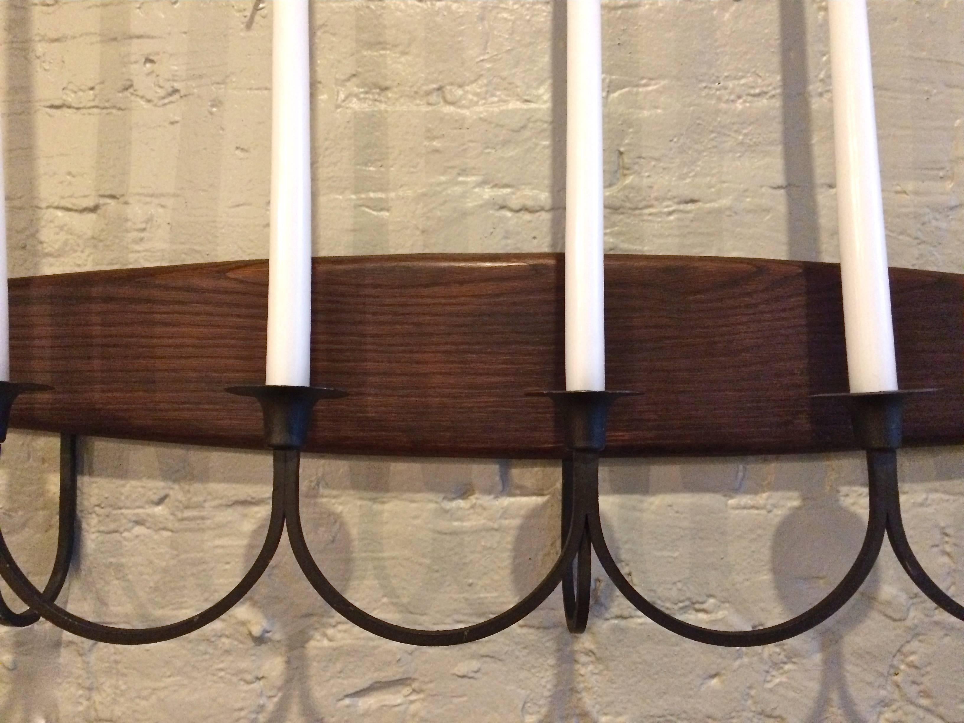 American Raymor Midcentury Candelabra Wall Sconce For Sale