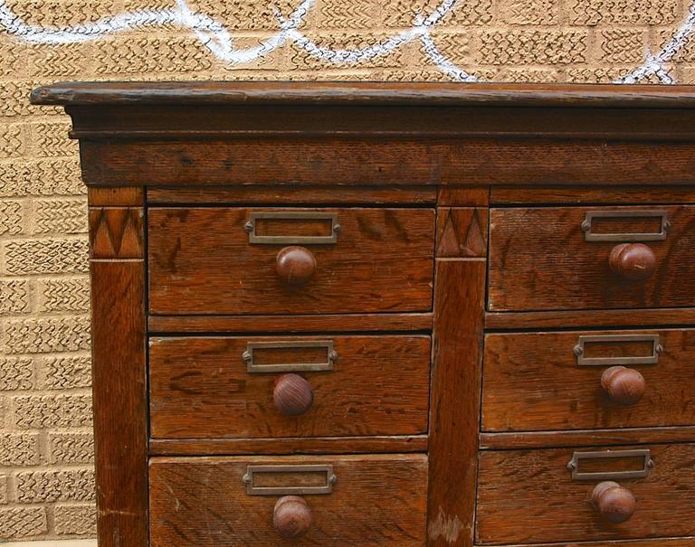 Antique Industrial Oak Apothecary Medicine Cabinet at 1stdibs