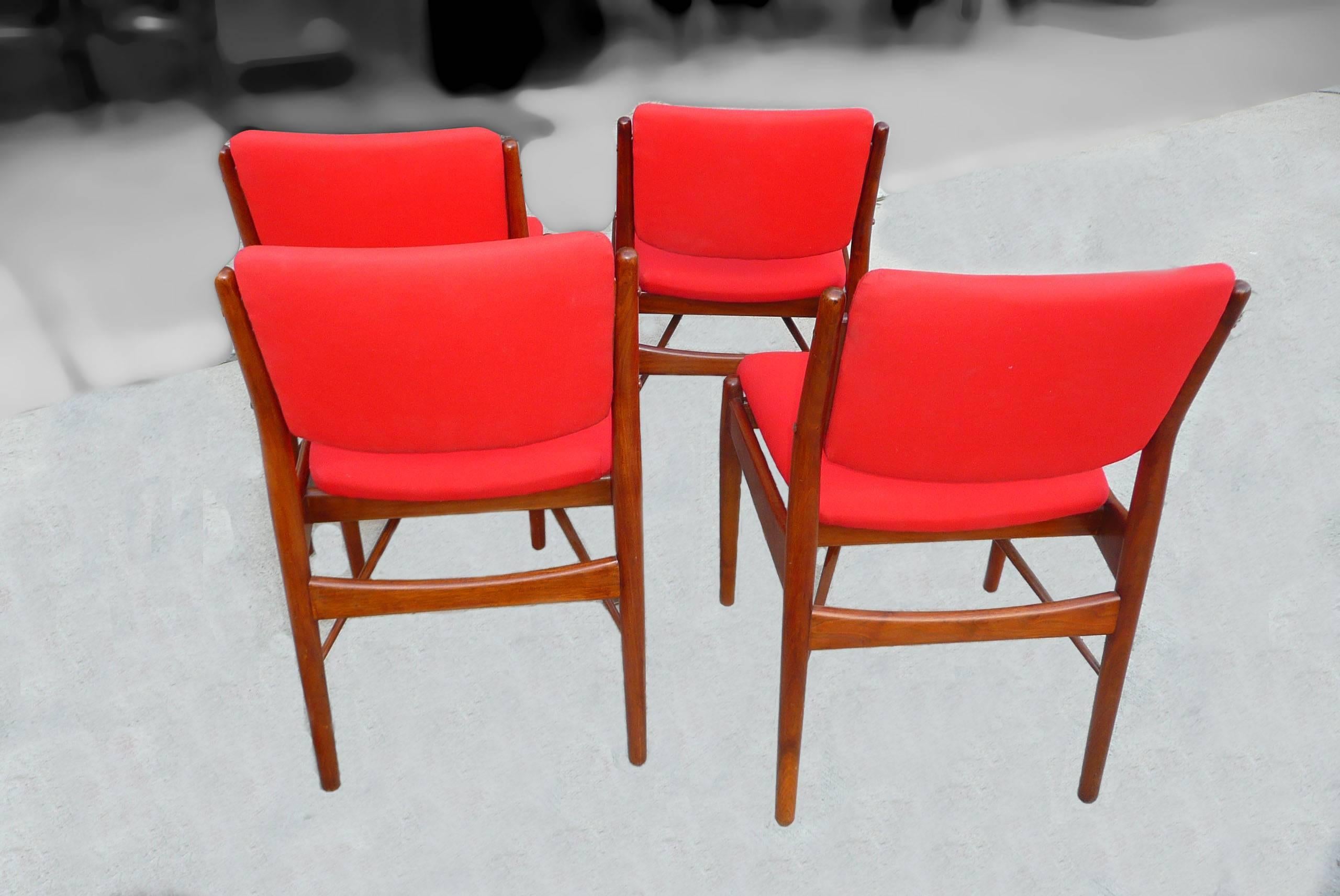 Danish Teak Dining Chairs by Finn Juhl