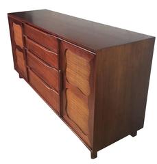 Mid -Century Mahogany Credenza by Hickory Manufacturing Company