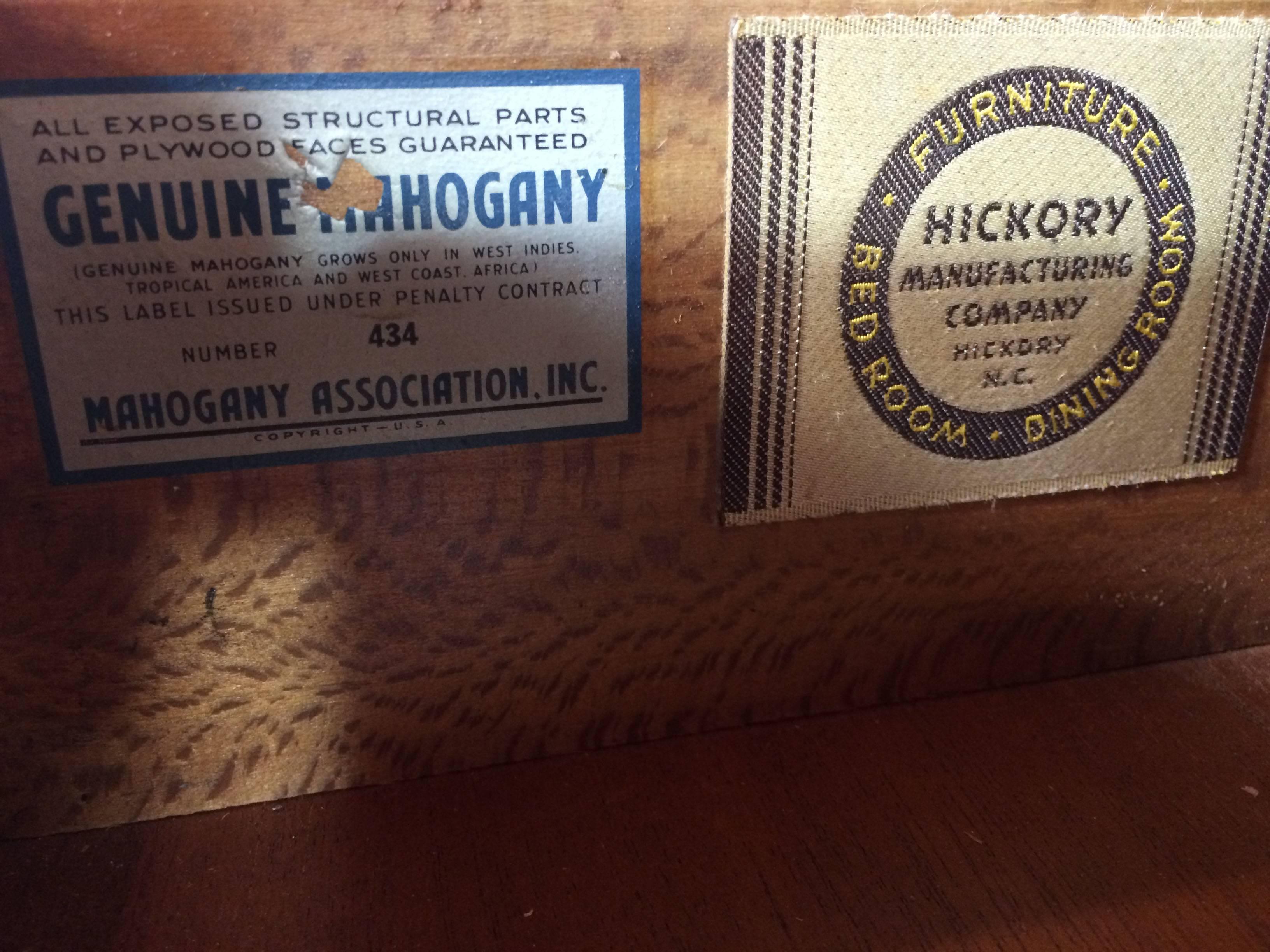 Mid-Century Modern Mid -Century Mahogany Credenza by Hickory Manufacturing Company