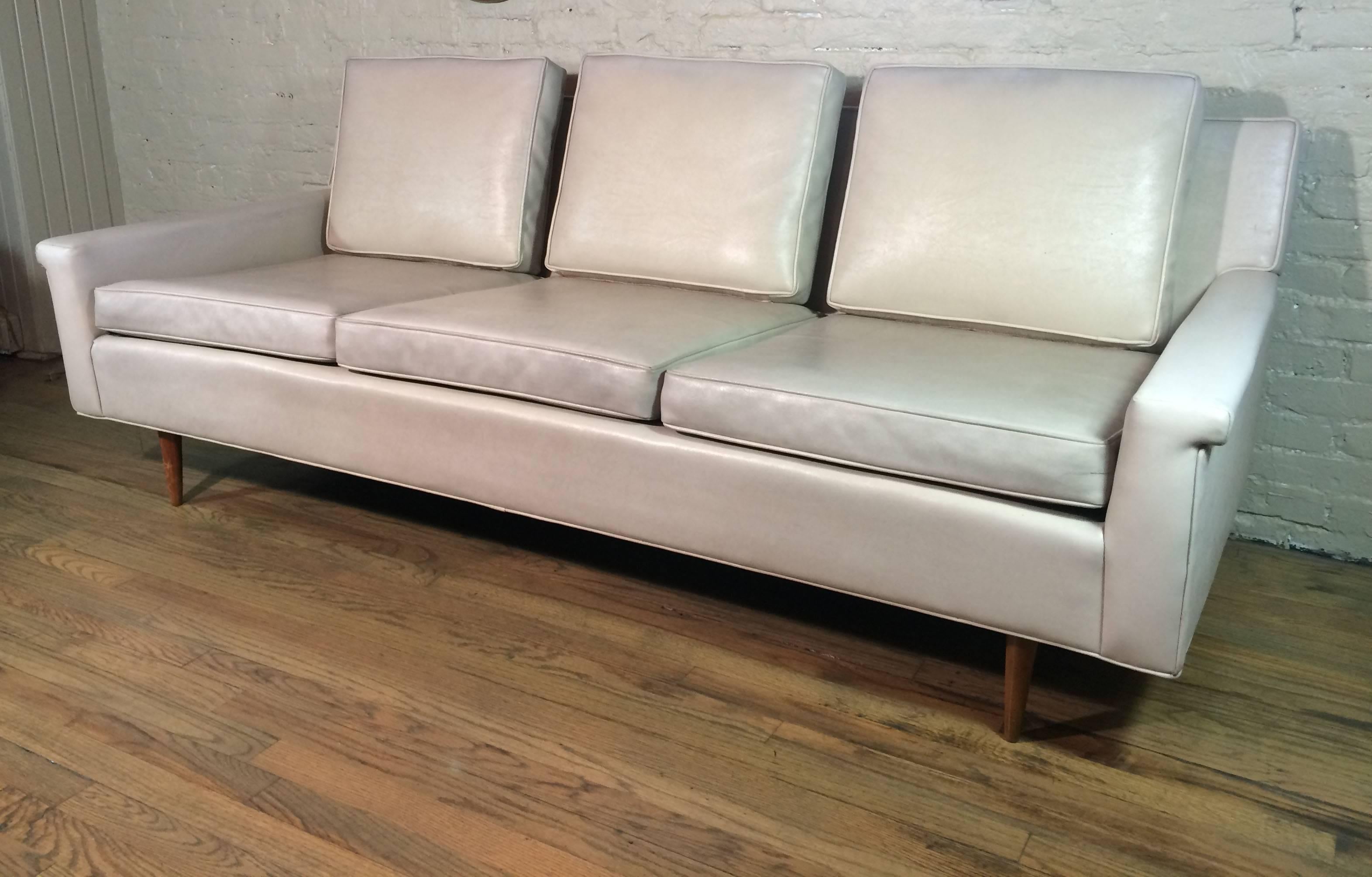contemporary vinyl sofa