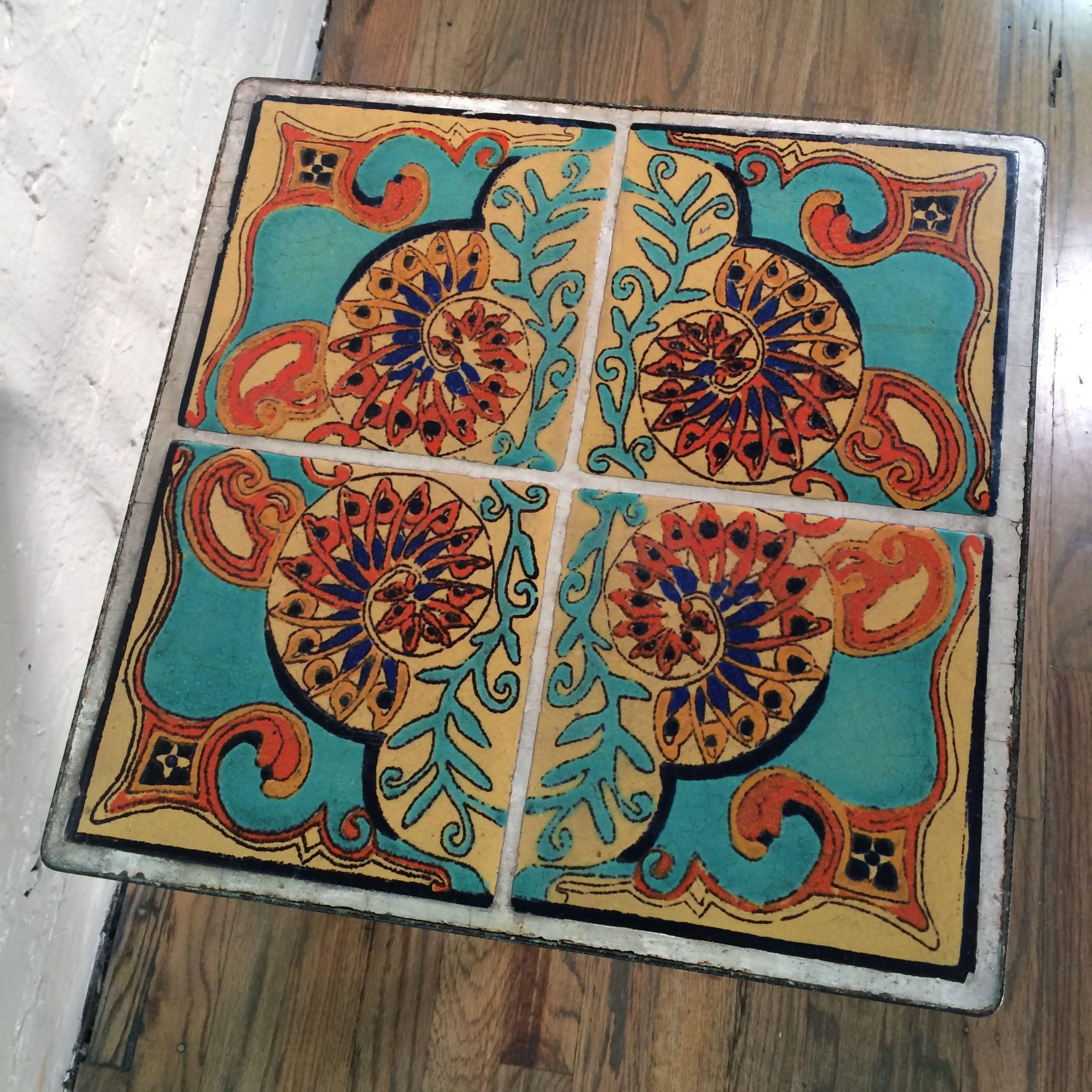 Arts and Crafts Arts & Crafts Ceramic Tile Table