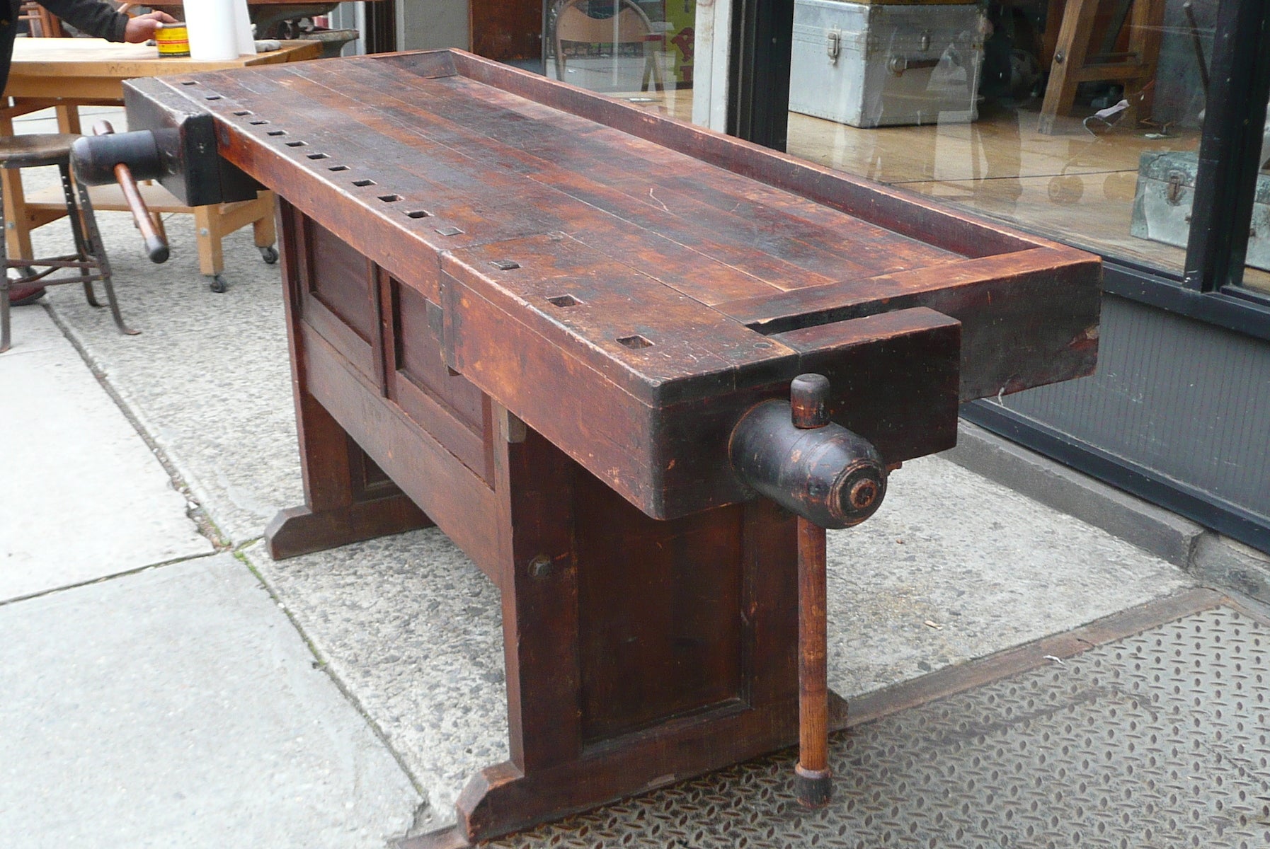 Industrial Cabinet Maker S Workbench Attributed To Hammacher
