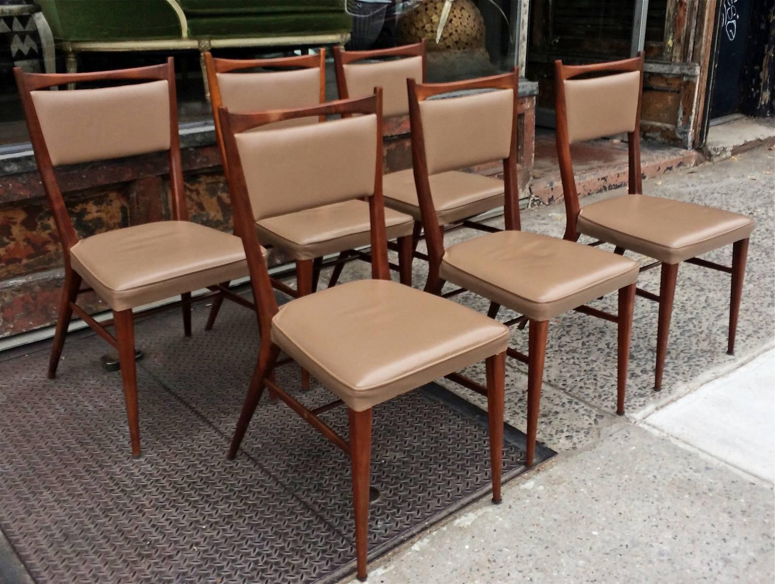 Mid-20th Century Set of Six Paul McCobb Connoisseur Dining Chairs for H. Sacks & Sons