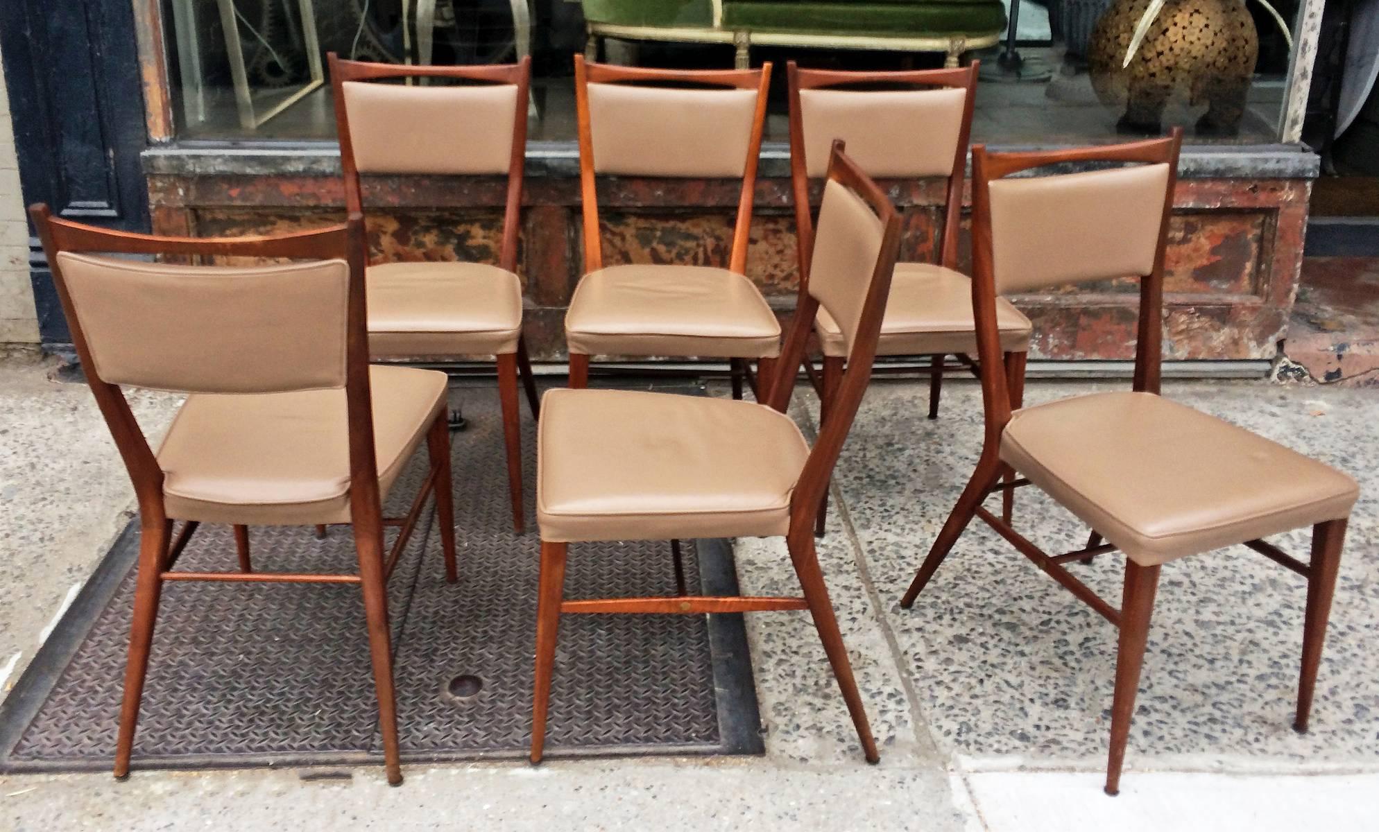 American Set of Six Paul McCobb Connoisseur Dining Chairs for H. Sacks & Sons