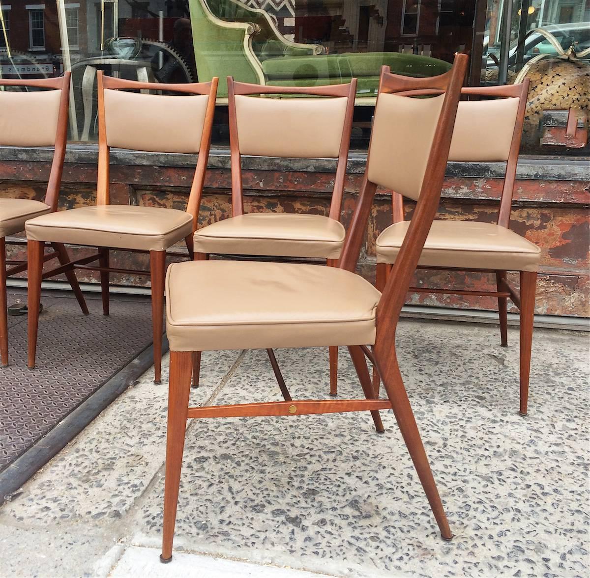 Mid-Century Modern Set of Six Paul McCobb Connoisseur Dining Chairs for H. Sacks & Sons