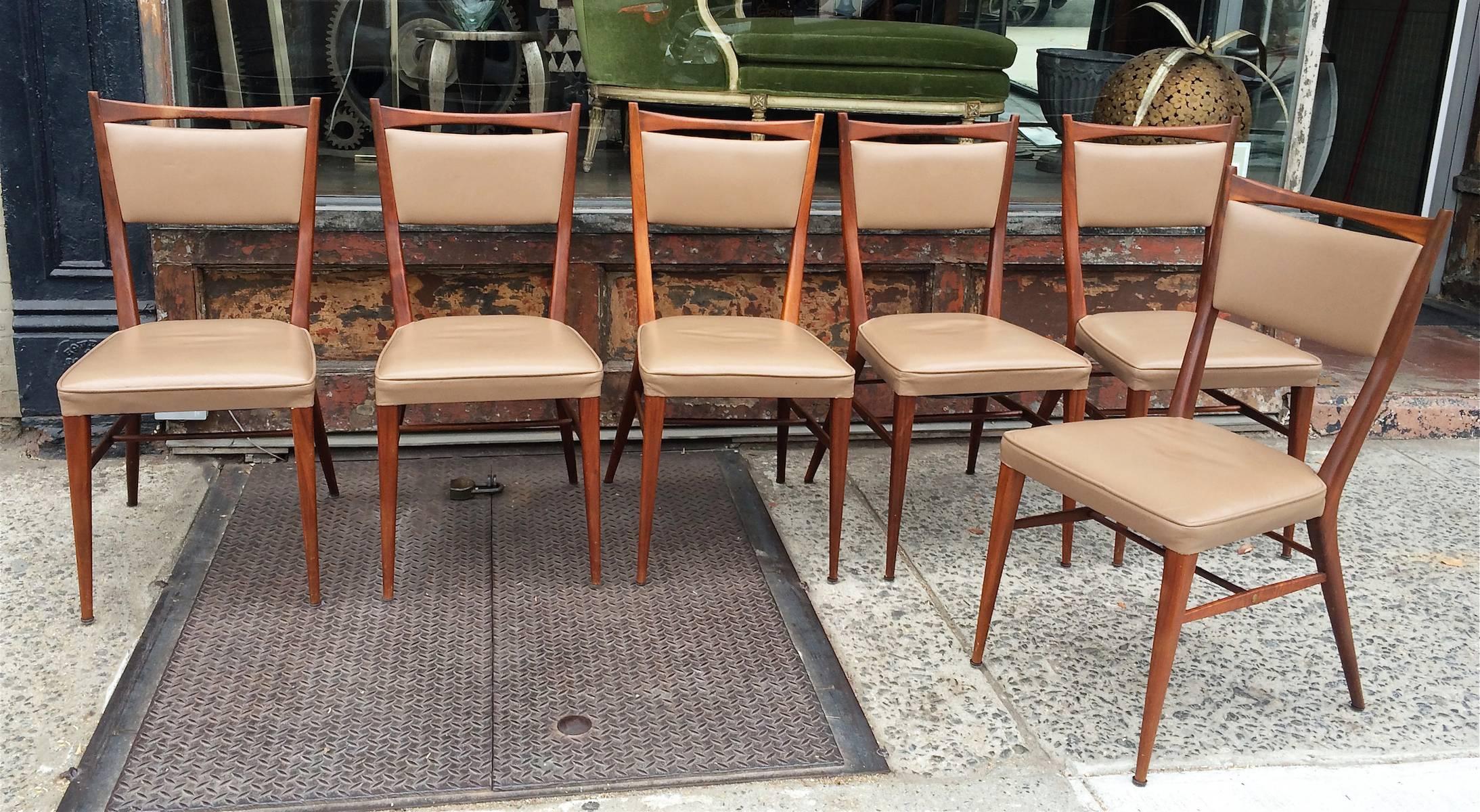 Set of six dining chairs by Paul McCobb for H. Sacks & Sons 