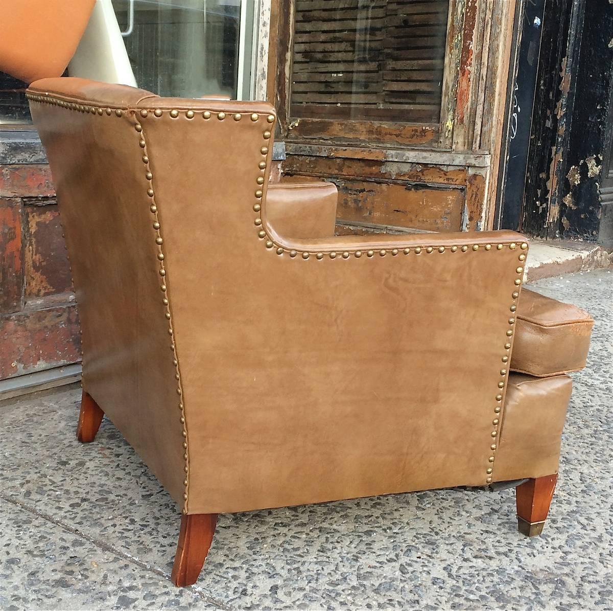 hickory leather chair