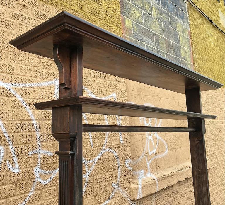 Reclaimed Mahogany Late Victorian Style Entryway Coat Rack at 1stdibs