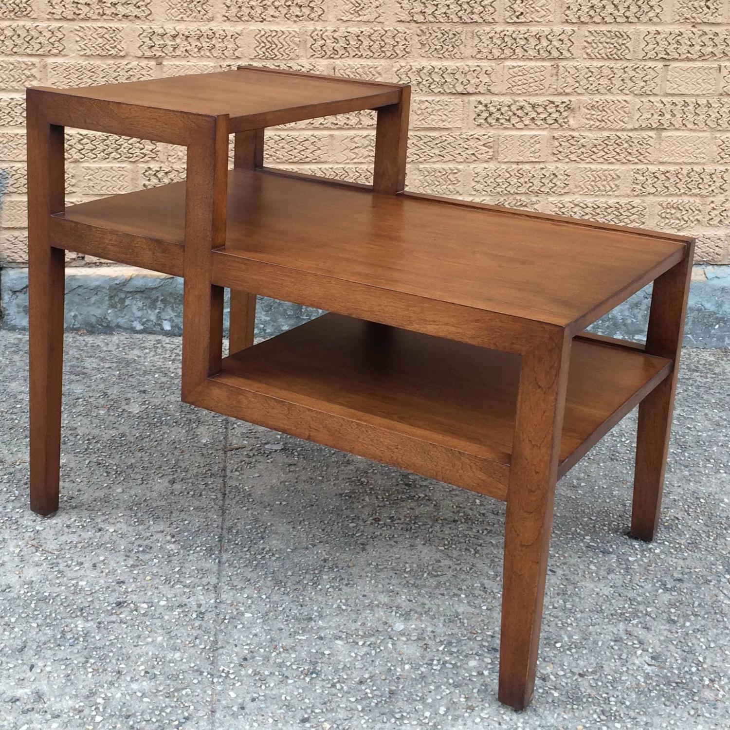 Russel Wright MidCentury Modern Tiered Birch Side Table at 1stdibs