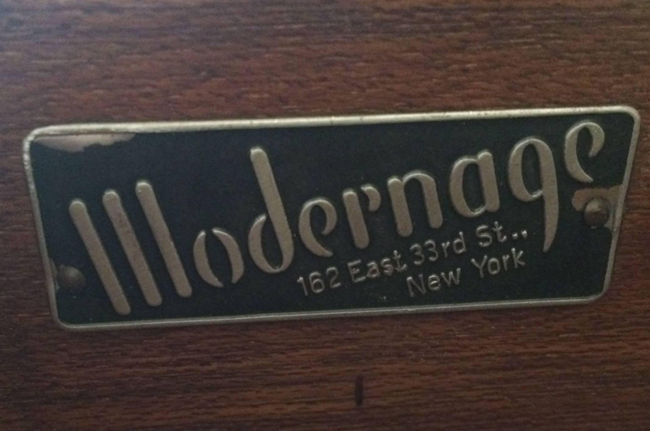 Streamline Art Deco Satinwood and Walnut Dresser by Modernage 2