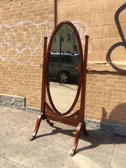 19th Century Antique Mahogany Cheval Mirror