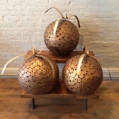 1960s Macy's Decorative Steel Ball Ornaments