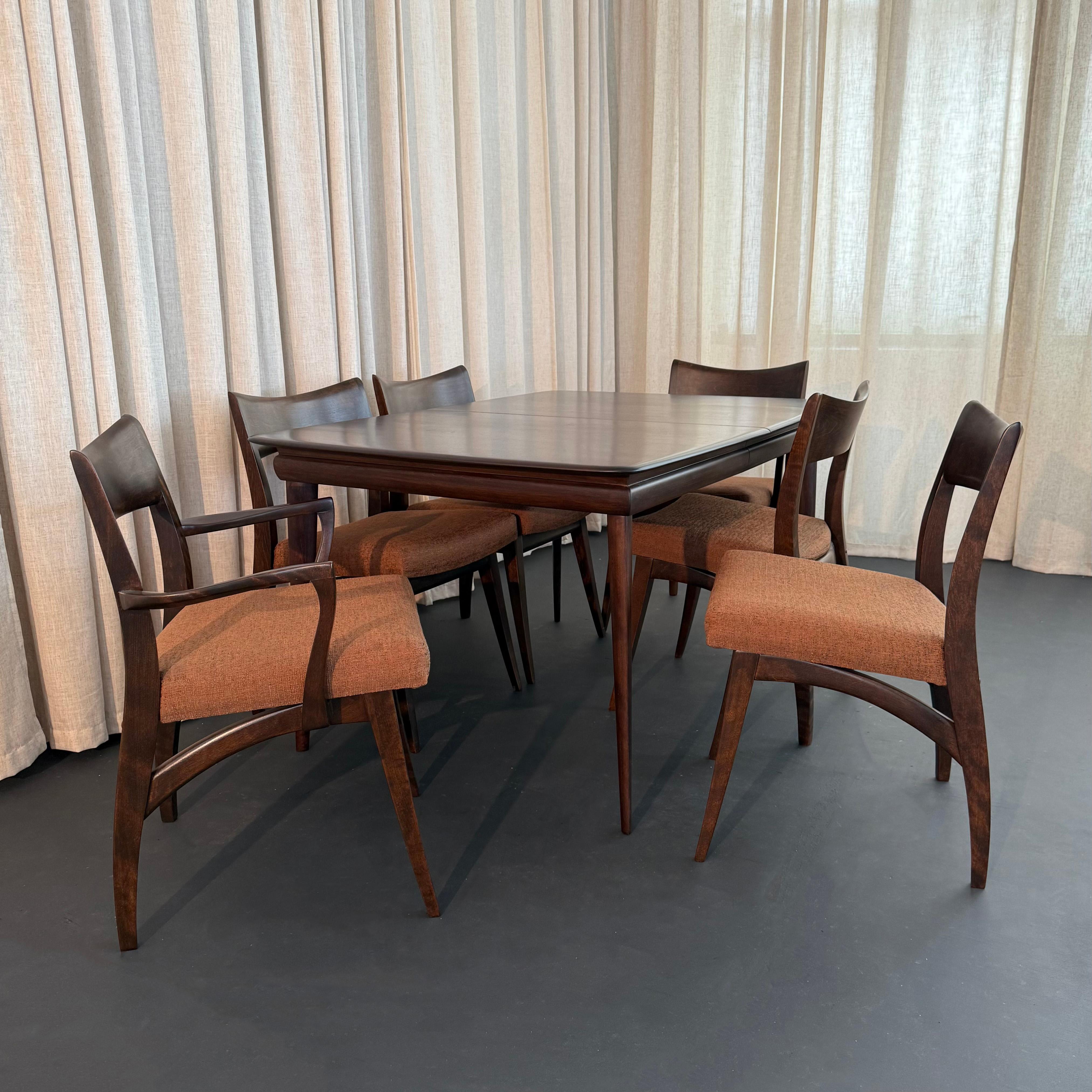 Mid-Century Modern Ebonized Birch 