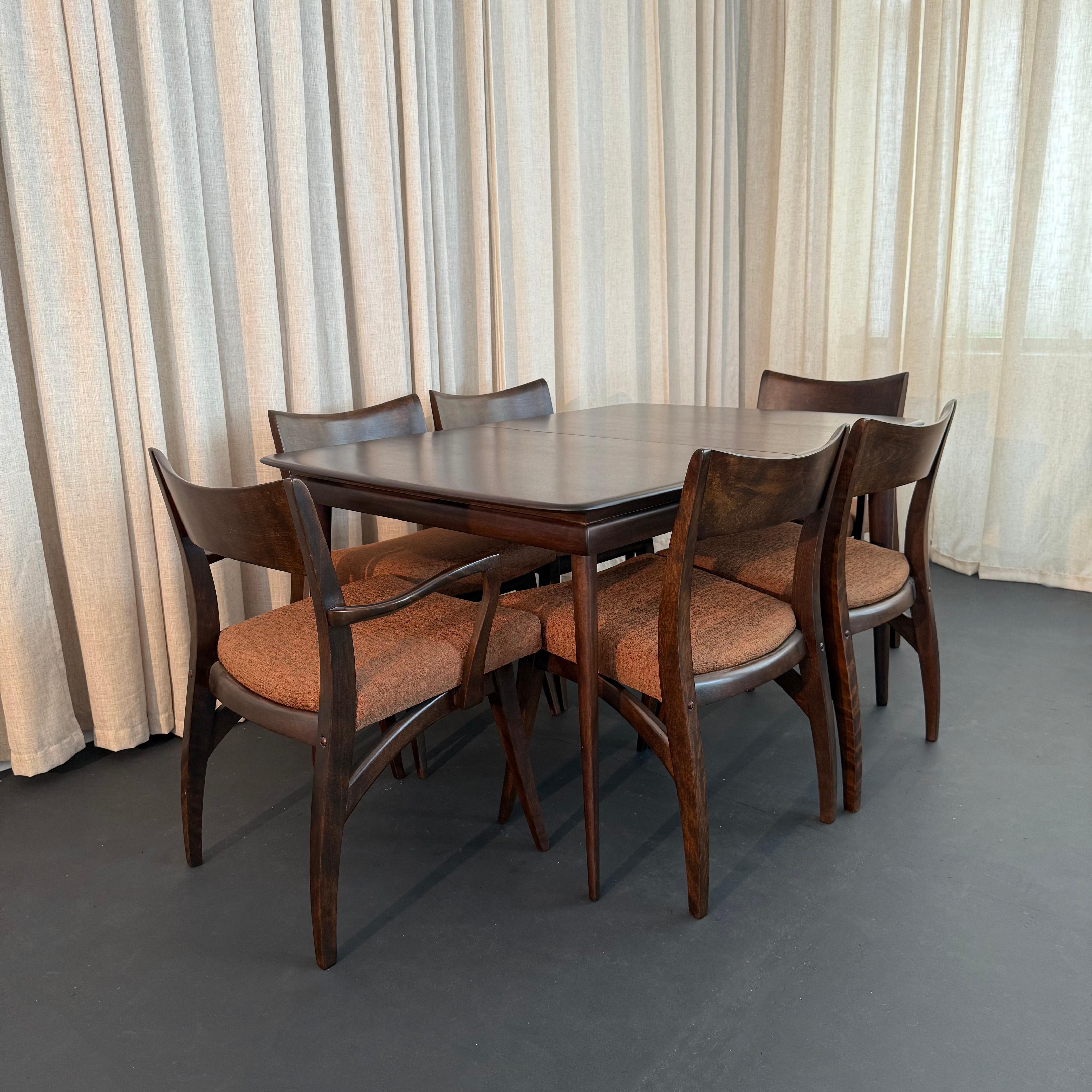 Mid-Century Modern Ebonized Birch 