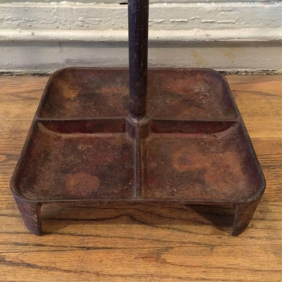 Industrial Extended Gooseneck Floor Lamp with Tray Base 2