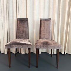 Par de sillas de comedor de respaldo alto de estilo «Mid-Century Modern», de Harvey Probber