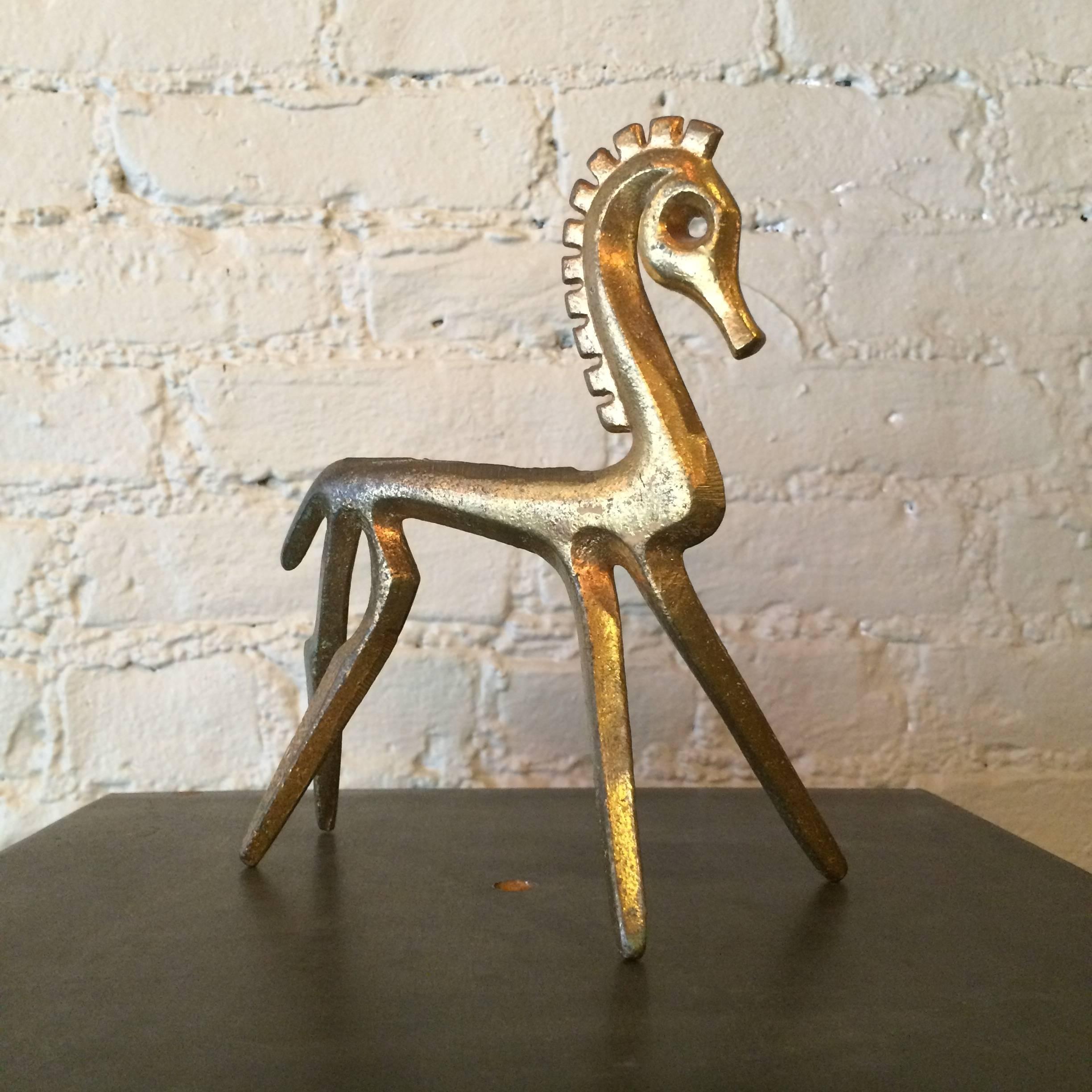 Mid-Century Modern Bronze Horse Sculpture by Frederick Weinberg 1