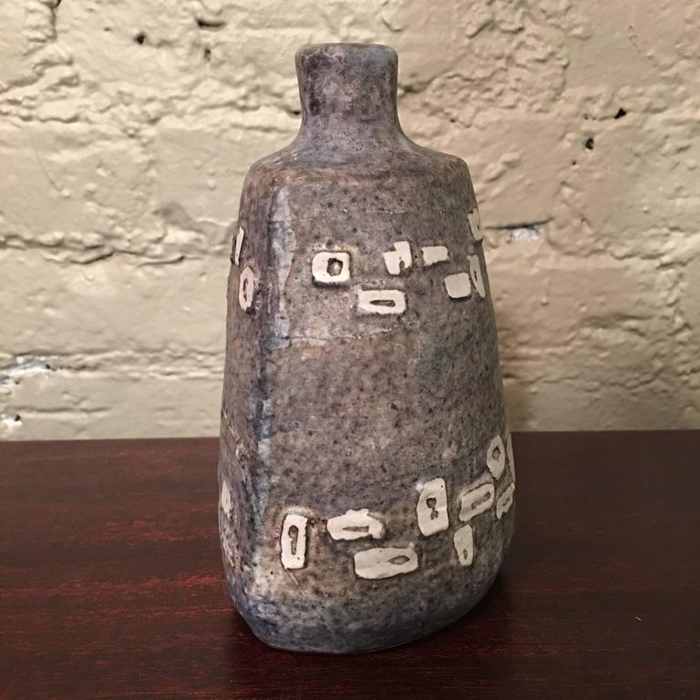 American Mid-Century Modern Brutalist Art Pottery Bud Vase