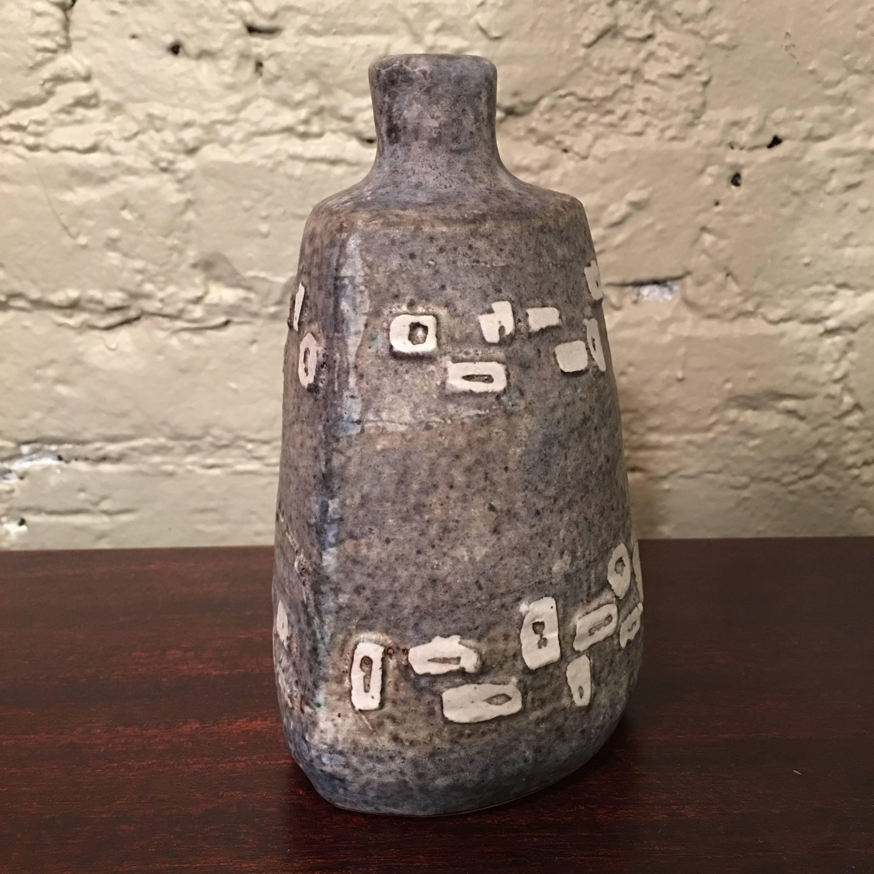 brutalist pottery vase