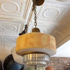Art Deco Tiered Layer Cake Pendant Light