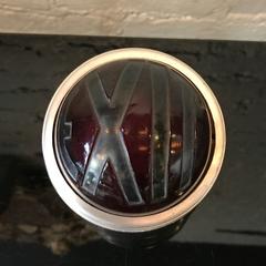 1940s Mid-Century Aluminium and Glass Exit Light Wall Sconce