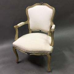 Louis XVI Style Carved Mahogany Armchair