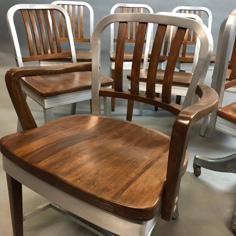 Shaw Walker Aluminum and Maple Office Armchair at 1stDibs shaw walker