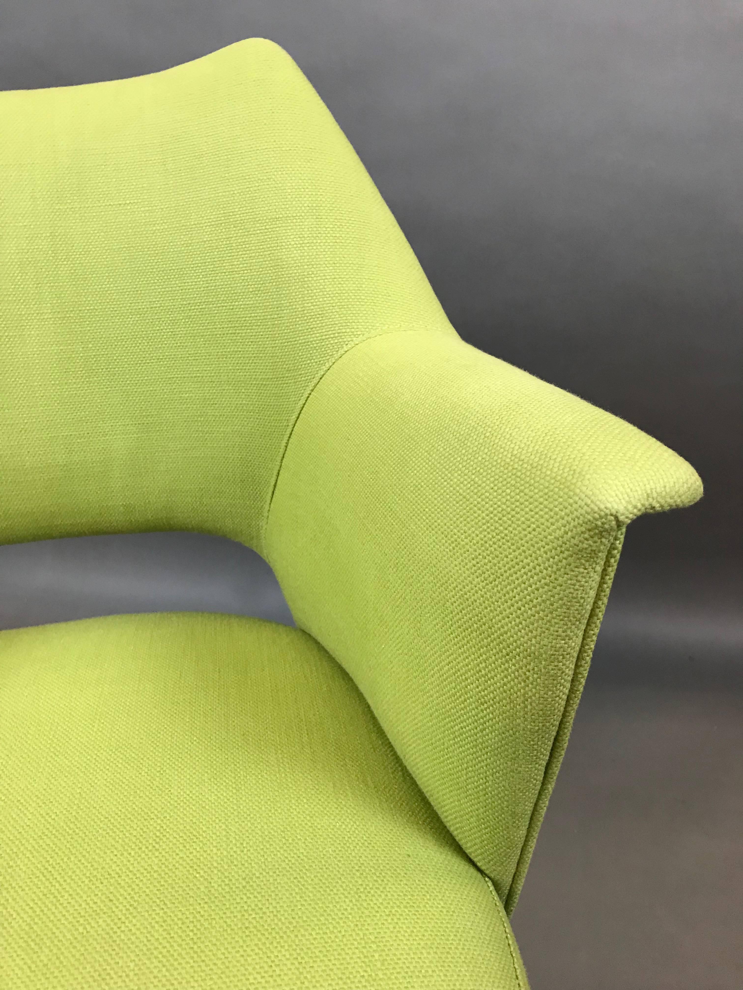 bright green armchair