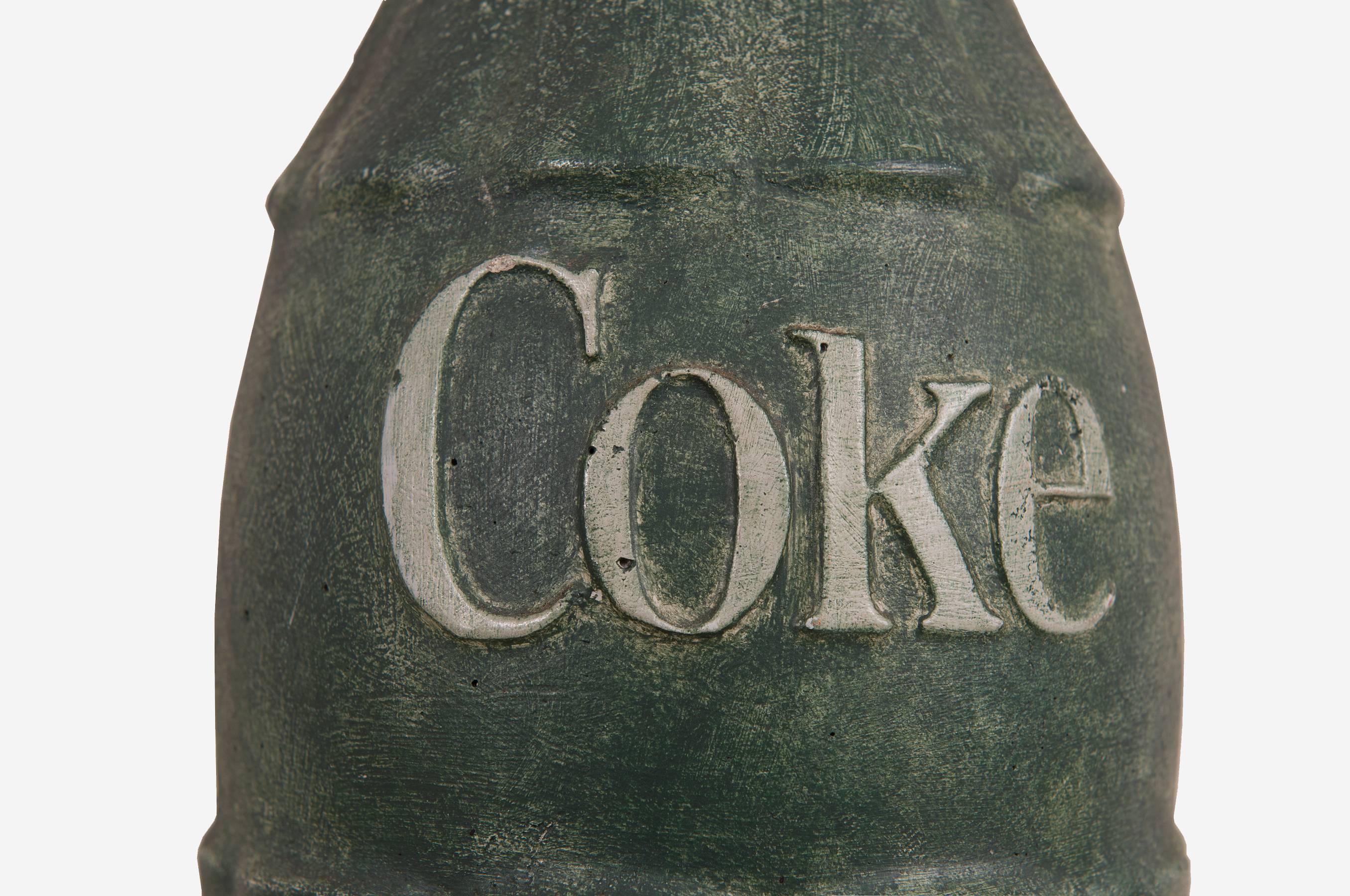 Mid-Century Modern Coke Bottle Trade Sign For Sale